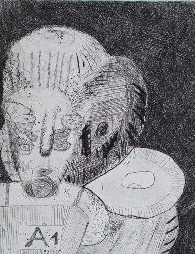 Phantasie abstrakt schwarz - abstrakt,