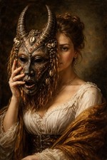 Portrait Afrikanische Maske