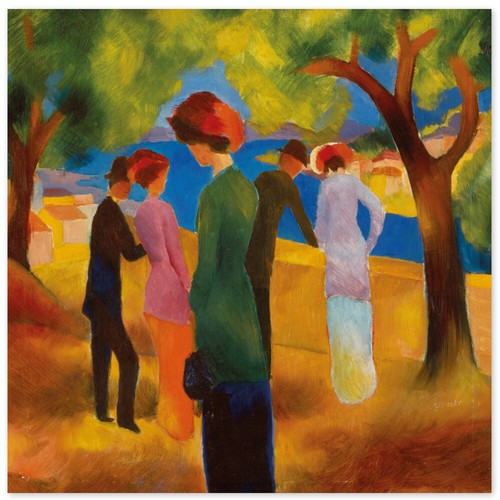 August macke dame - august, macke,