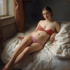 Akt Schlafzimmer weiblich