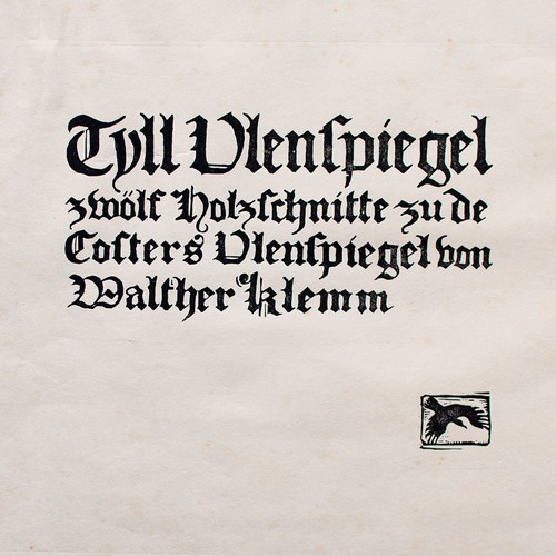 Walther klemm holzschnitt - walther,