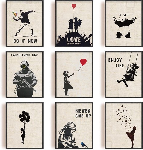 Infunly 9er set banksy wand - set,