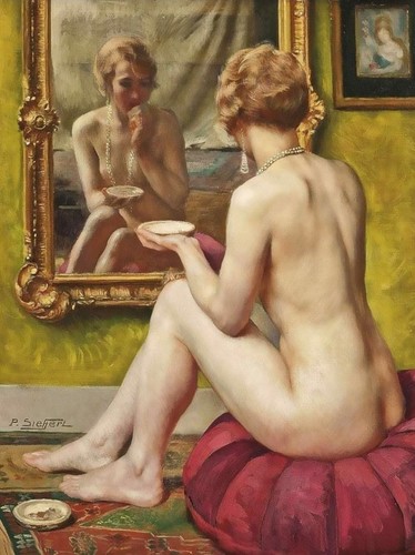 Frau akt erotische nude - -,