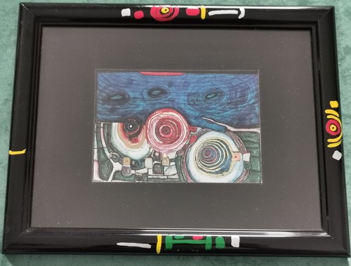 Hundertwasser bild bemalten - hundertwasser,