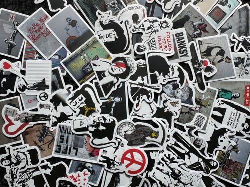 Banksy aufklebersammlung - banksy,
