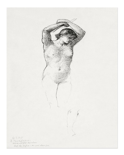 Elegante aktstudie wandkunst - aktstudie,