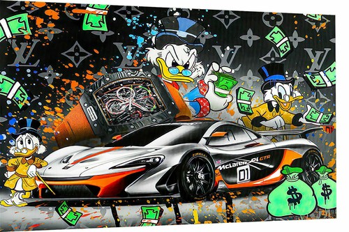 Pop art donald duck - pop, auto
