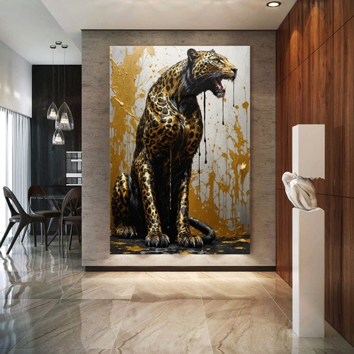Luxus golden leopard - golden, tier