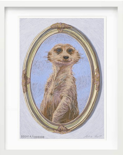 Erdmännchen giclée druck - erdmännchen,,