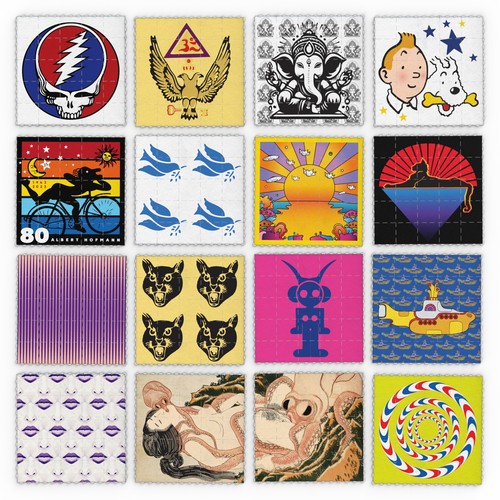 Blotter art lsd unique - 16+4,