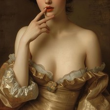 Akt Dekolleté weiblich