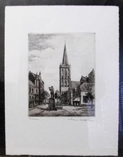 Radierung "Bochum" von Hans