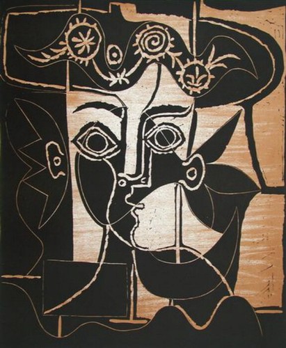 Picasso frauenkopf mit - picasso,
