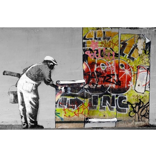 Foto auf leinwand - auf, streetart