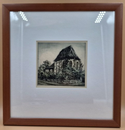 Original radierung kirche - original,